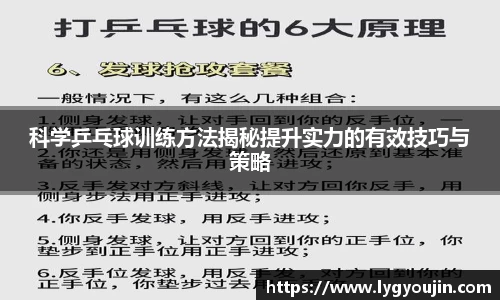 科学乒乓球训练方法揭秘提升实力的有效技巧与策略